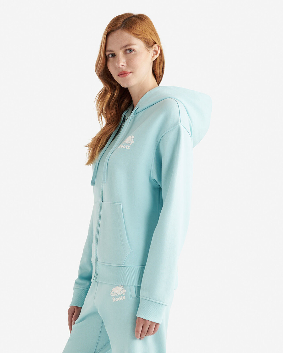 sudadera con capucha orgánica original relajada y con cremallera completa