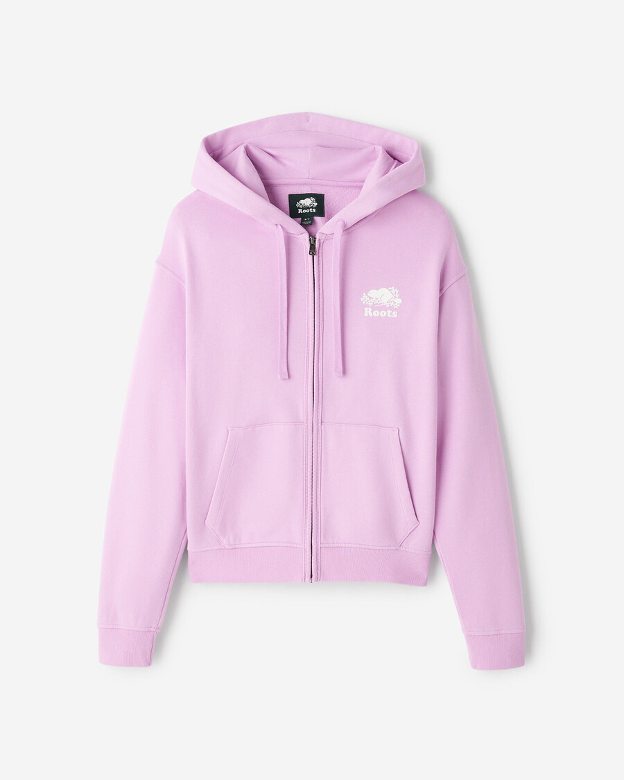 sudadera con capucha orgánica original relajada y con cremallera completa