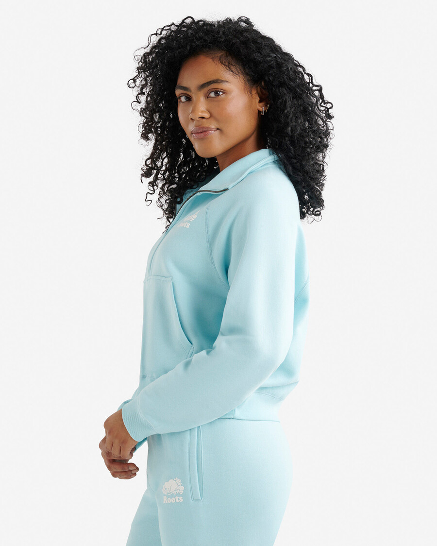 organic cooper half zip