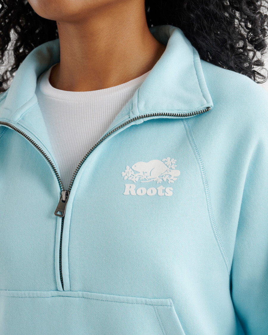 organic cooper half zip