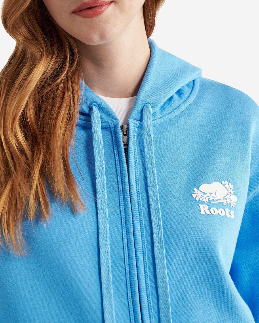 sudadera con capucha orgánica original relajada y con cremallera completa