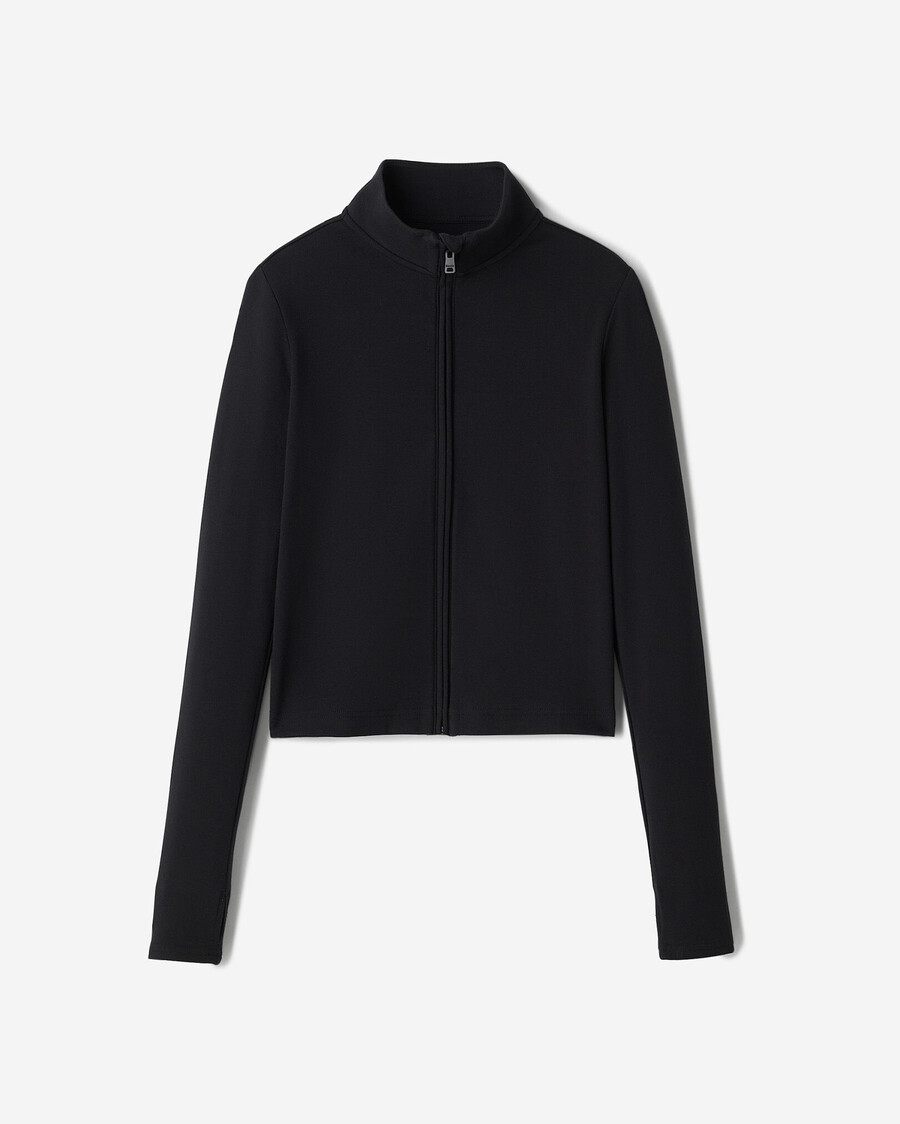 chaqueta roots essential ajustada con cremallera completa