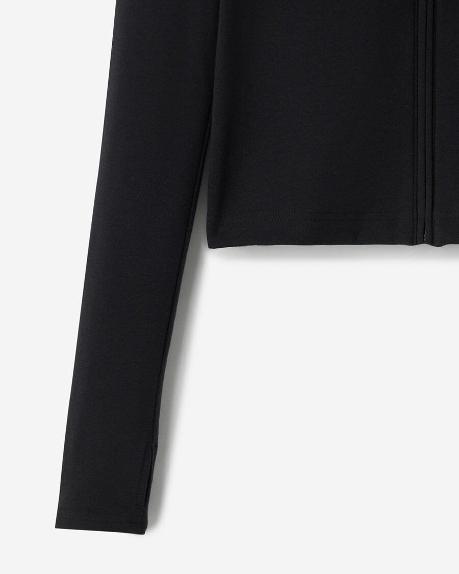 chaqueta roots essential ajustada con cremallera completa