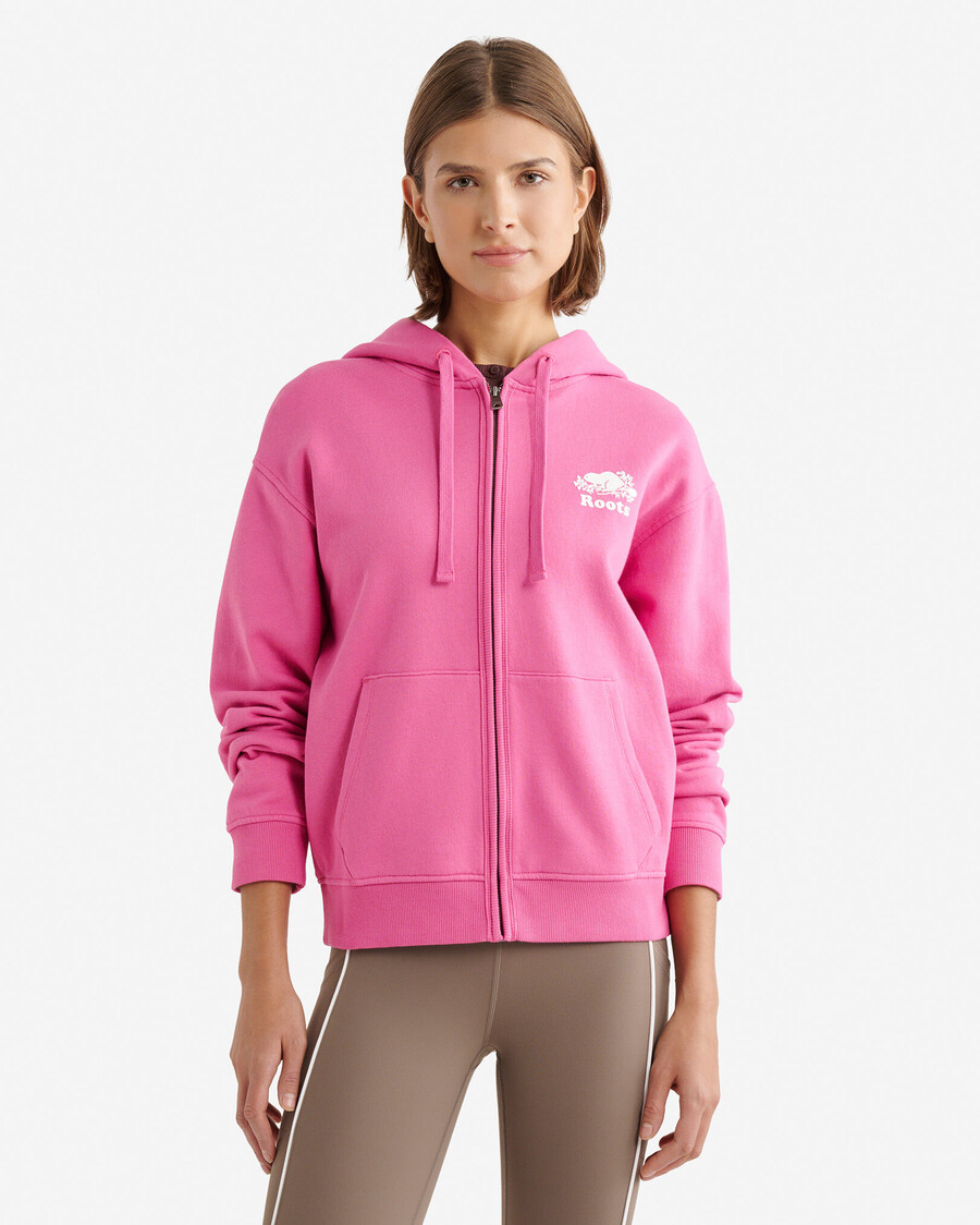 sudadera con capucha orgánica original relajada y con cremallera completa