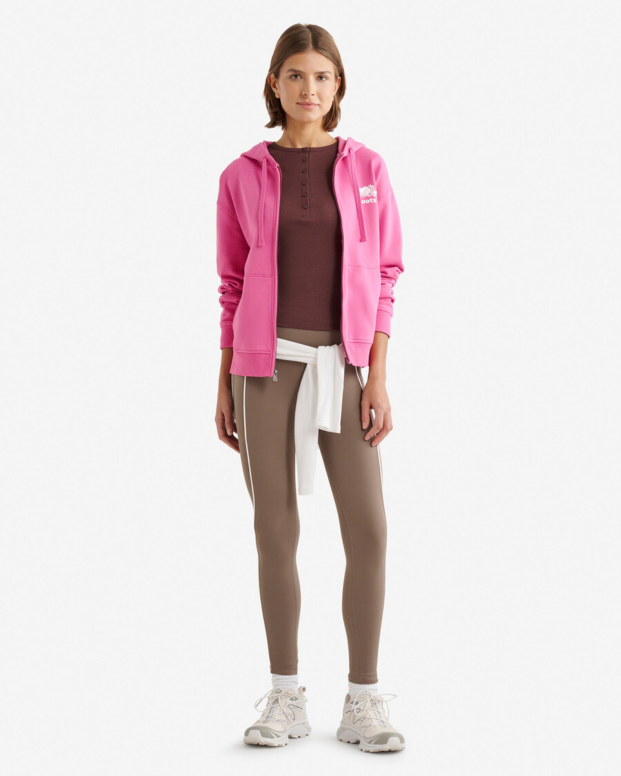sudadera con capucha orgánica original relajada y con cremallera completa