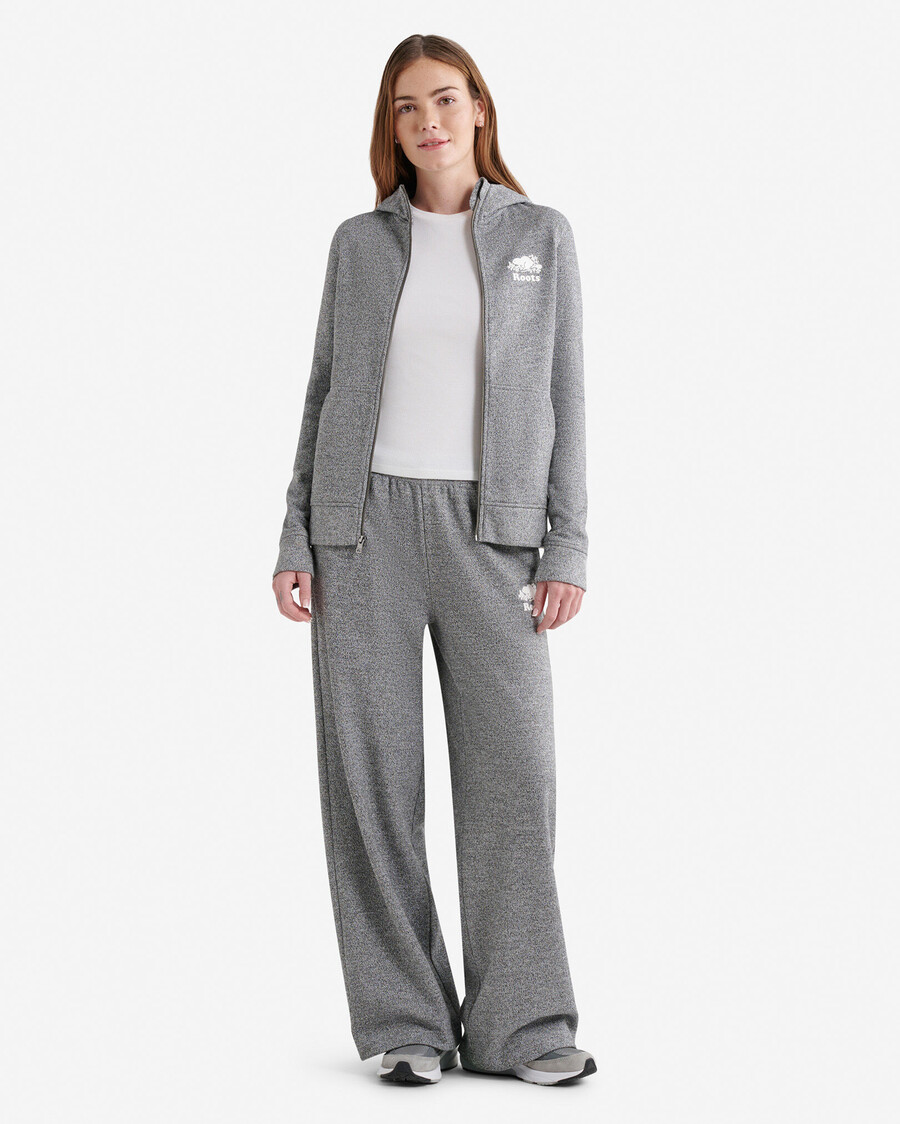 sudadera con capucha y cremallera completa organic cooper slim