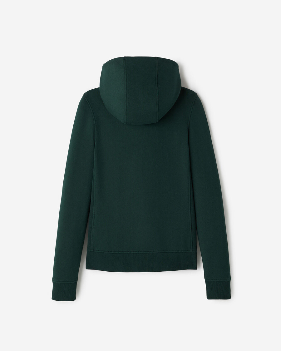 sudadera con capucha y cremallera completa organic cooper slim