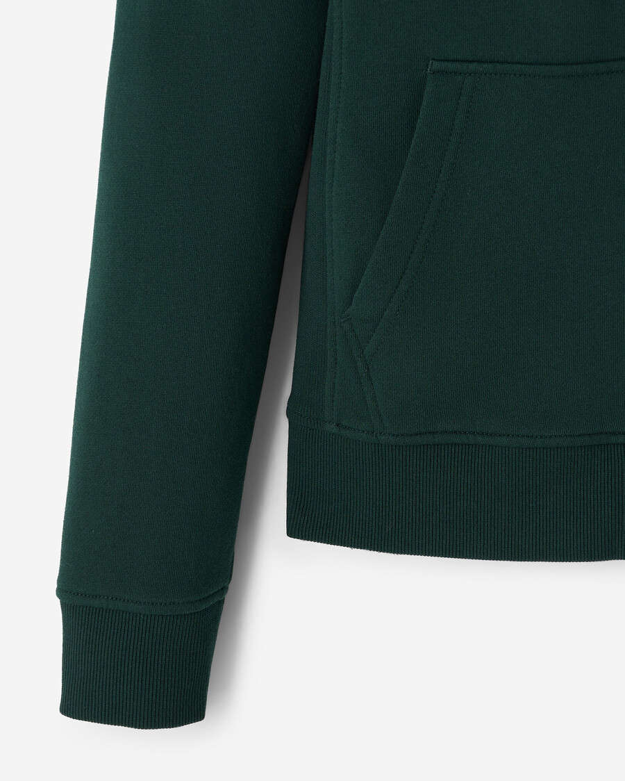 sudadera con capucha y cremallera completa organic cooper slim