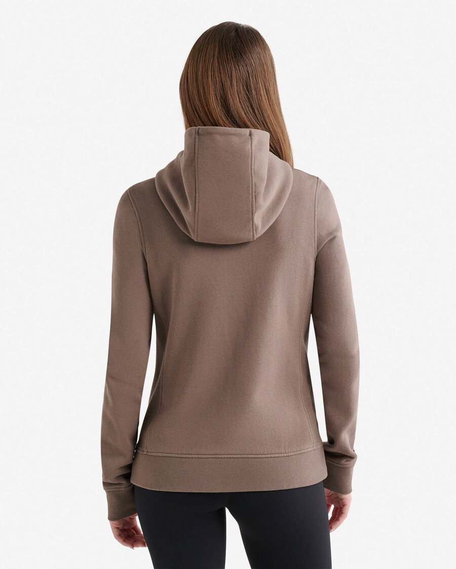 sudadera con capucha y cremallera completa organic cooper slim