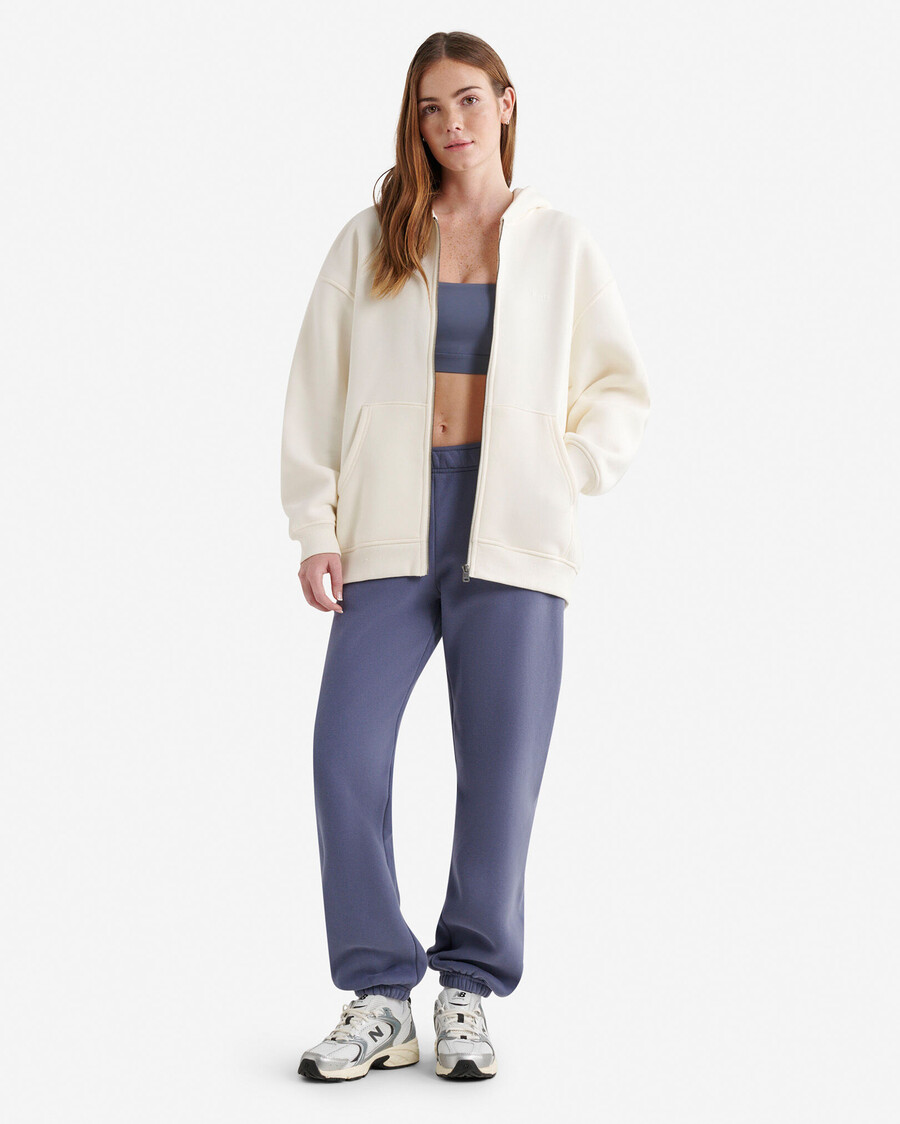 sudadera con capucha y cremallera completa cloud long