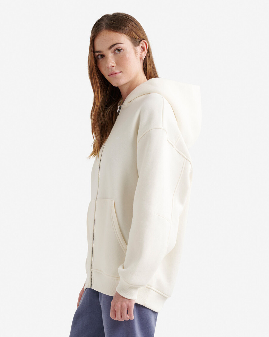 sudadera con capucha y cremallera completa cloud long
