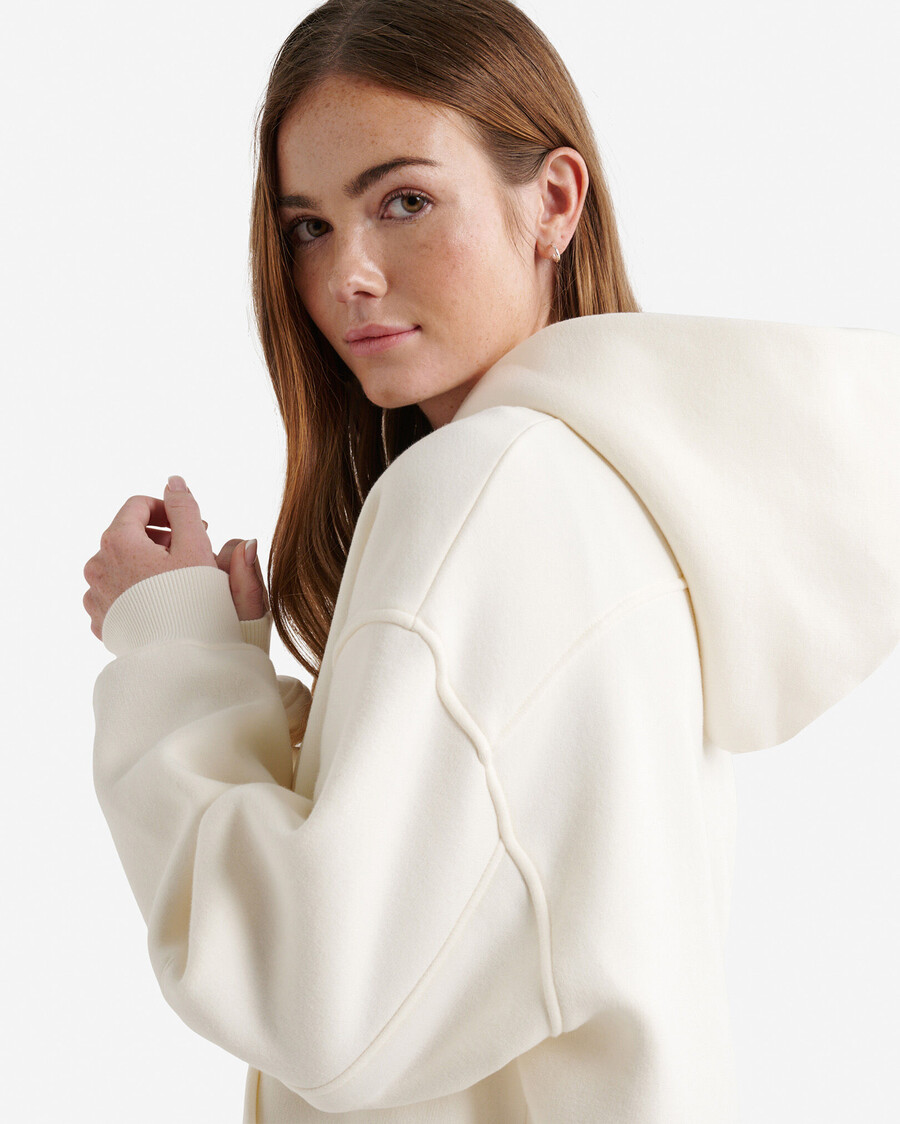 sudadera con capucha y cremallera completa cloud long