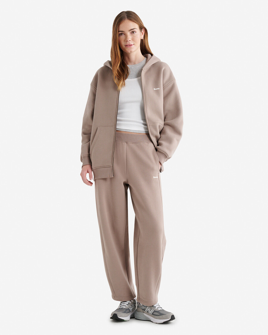 sudadera con capucha y cremallera completa cloud long