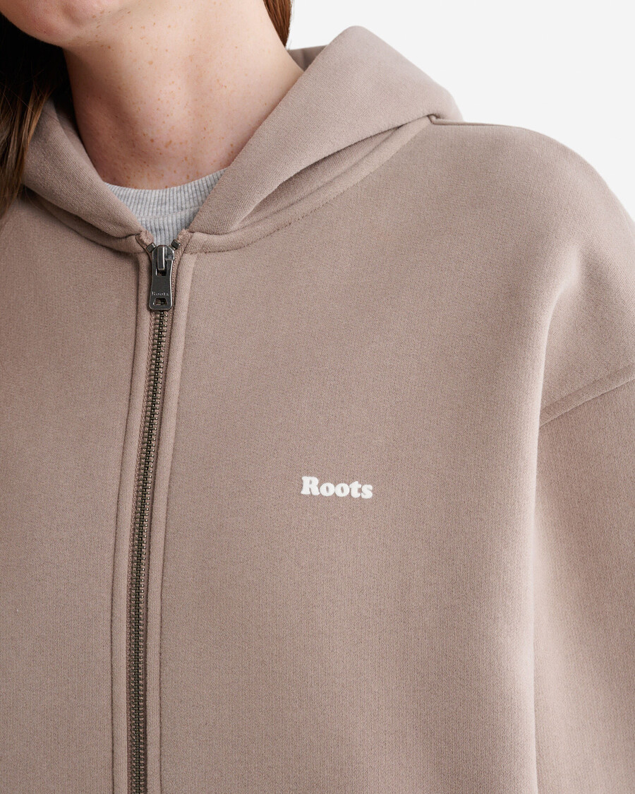 sudadera con capucha y cremallera completa cloud long
