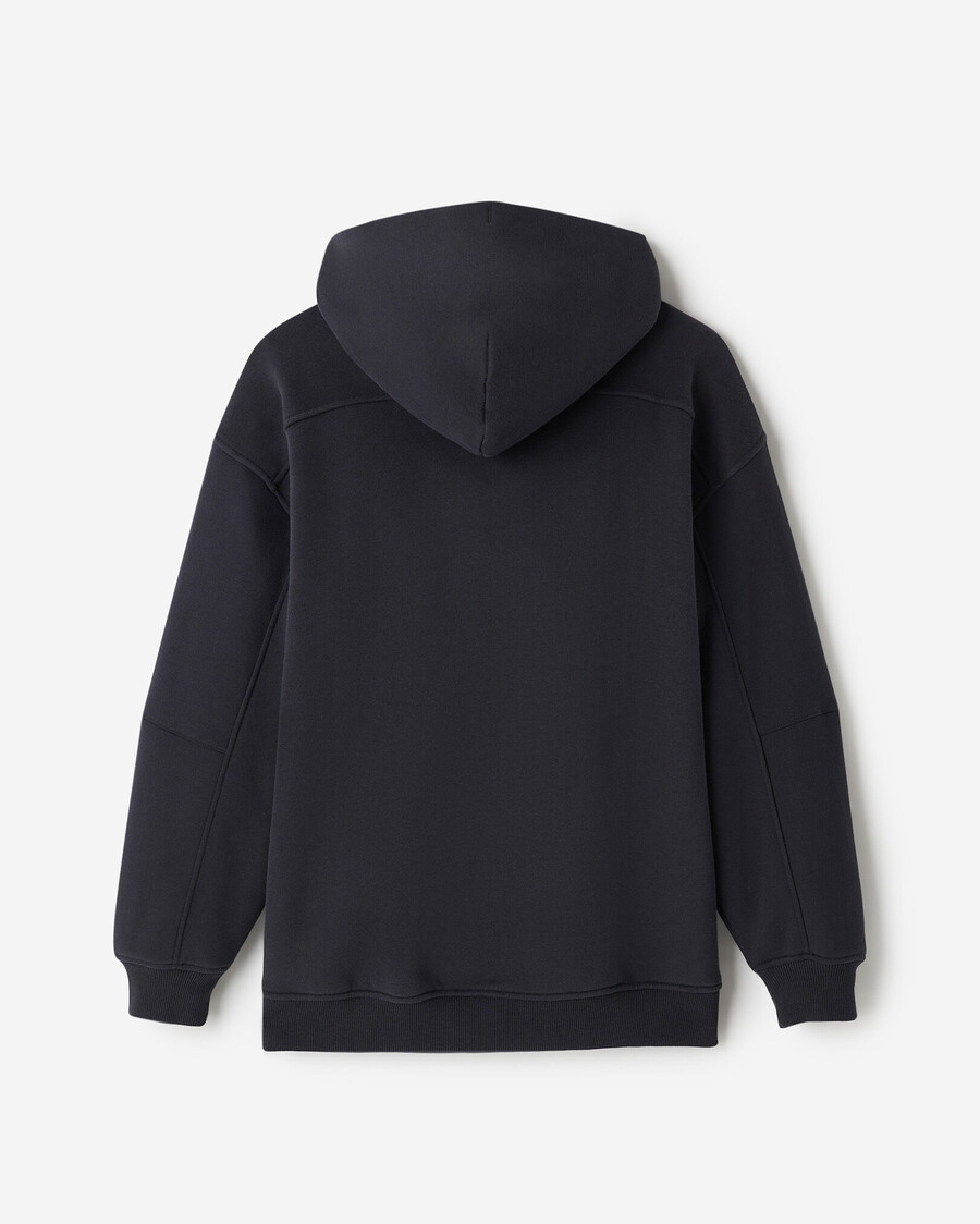 sudadera con capucha y cremallera completa cloud long