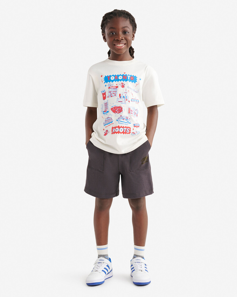 camiseta infantil roots cities