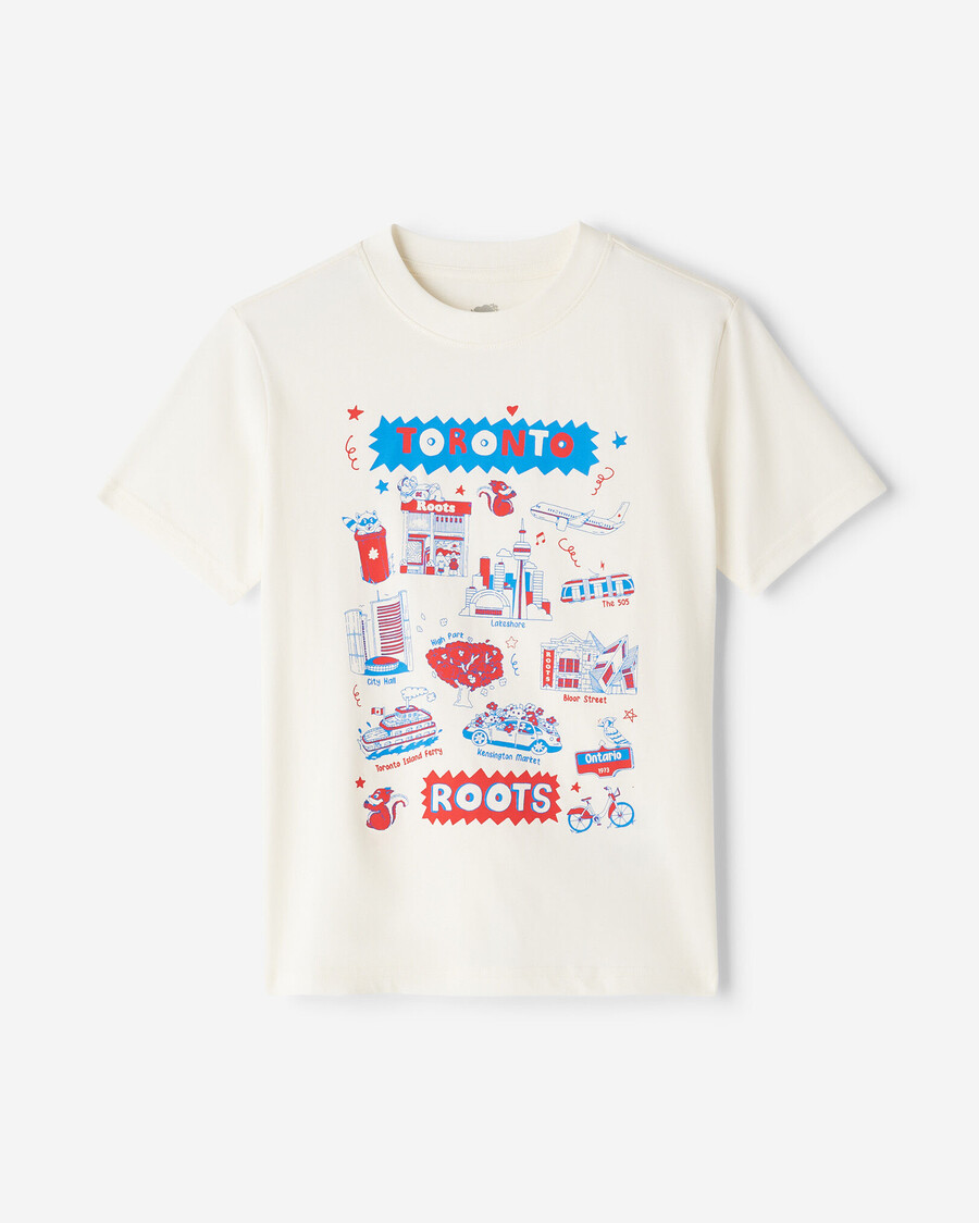 camiseta infantil roots cities
