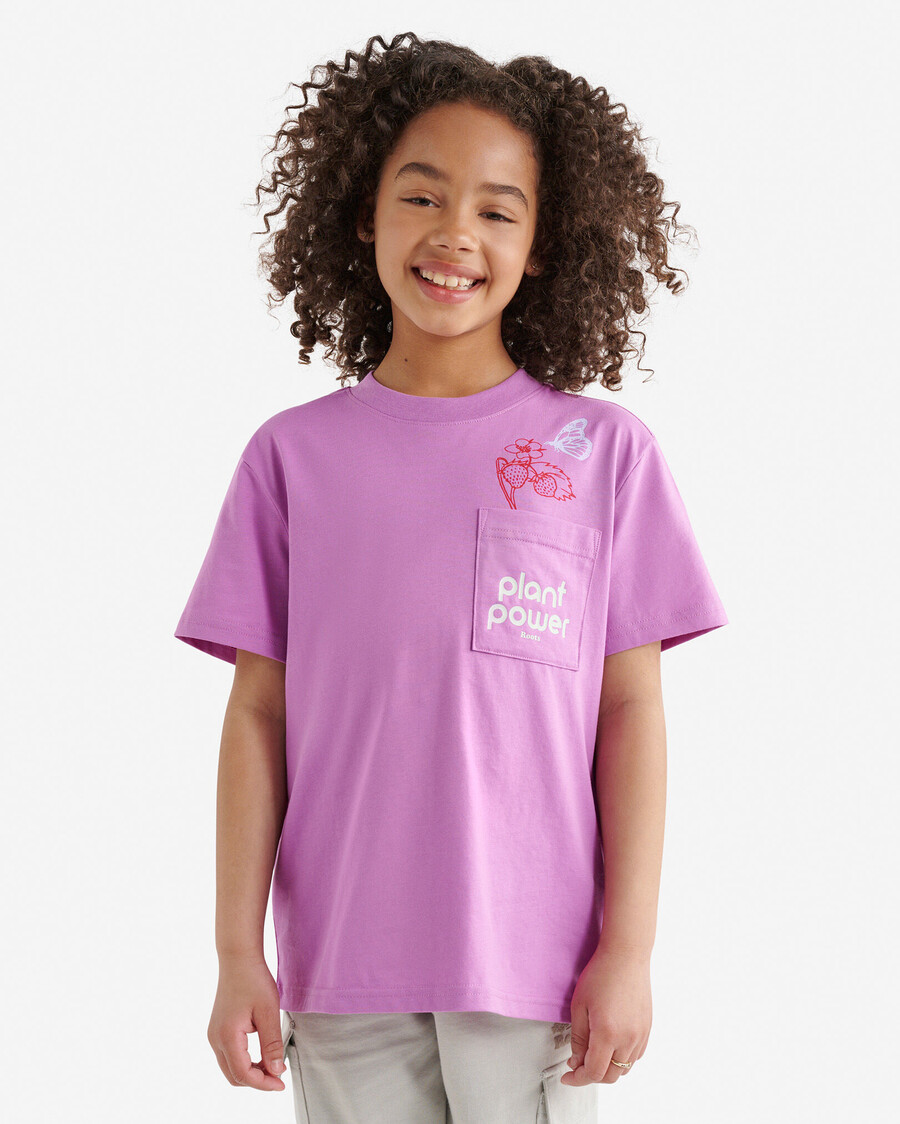 camiseta de bolsillo relajada para niños