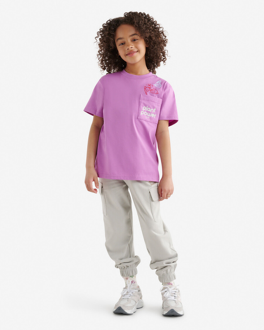 camiseta de bolsillo relajada para niños