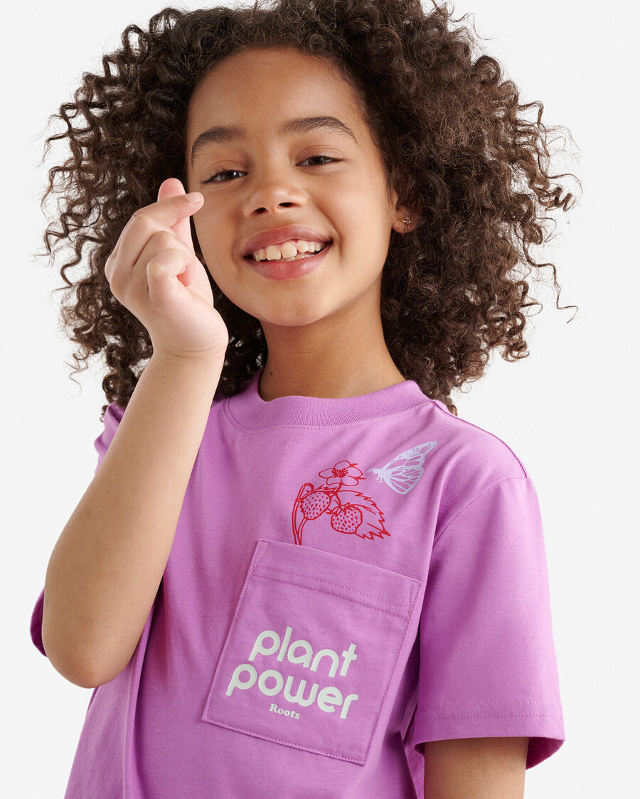 camiseta de bolsillo relajada para niños