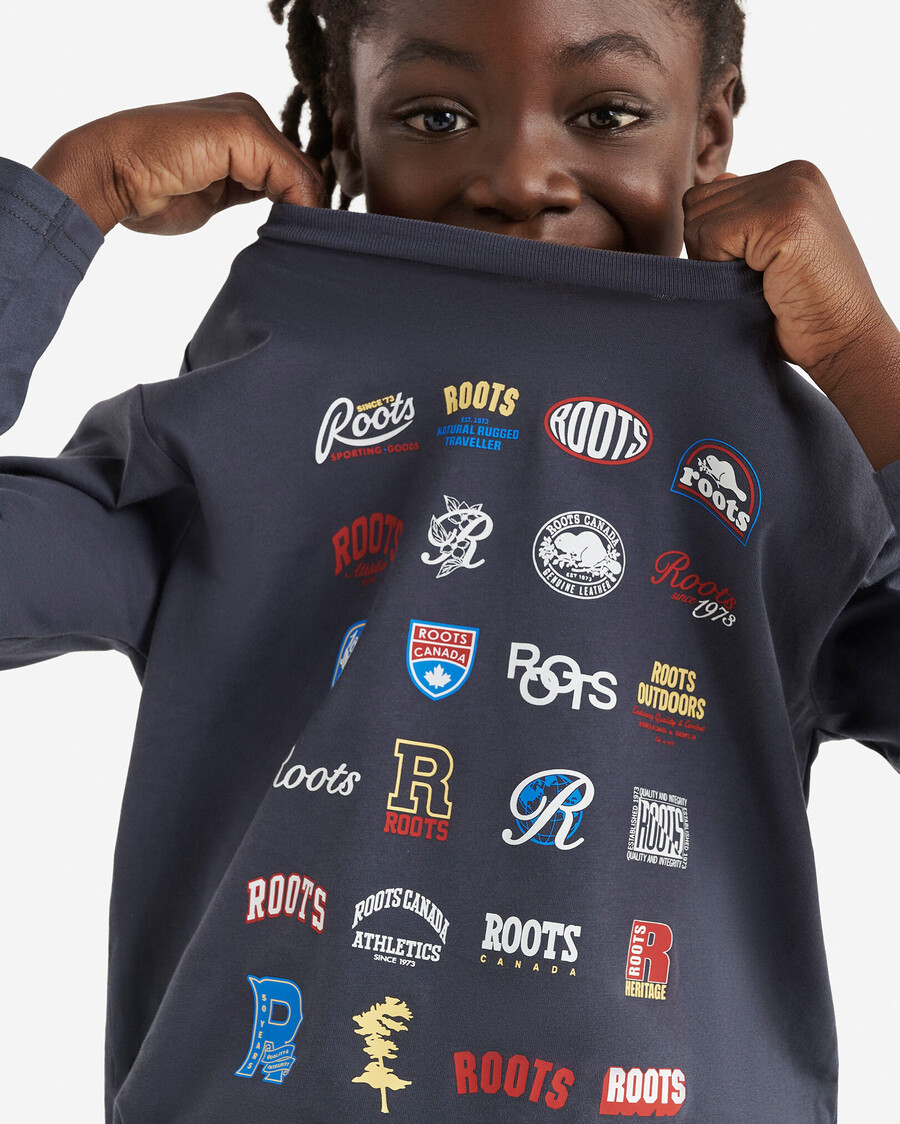 camiseta de manga larga con gráfico de leyendas para niños