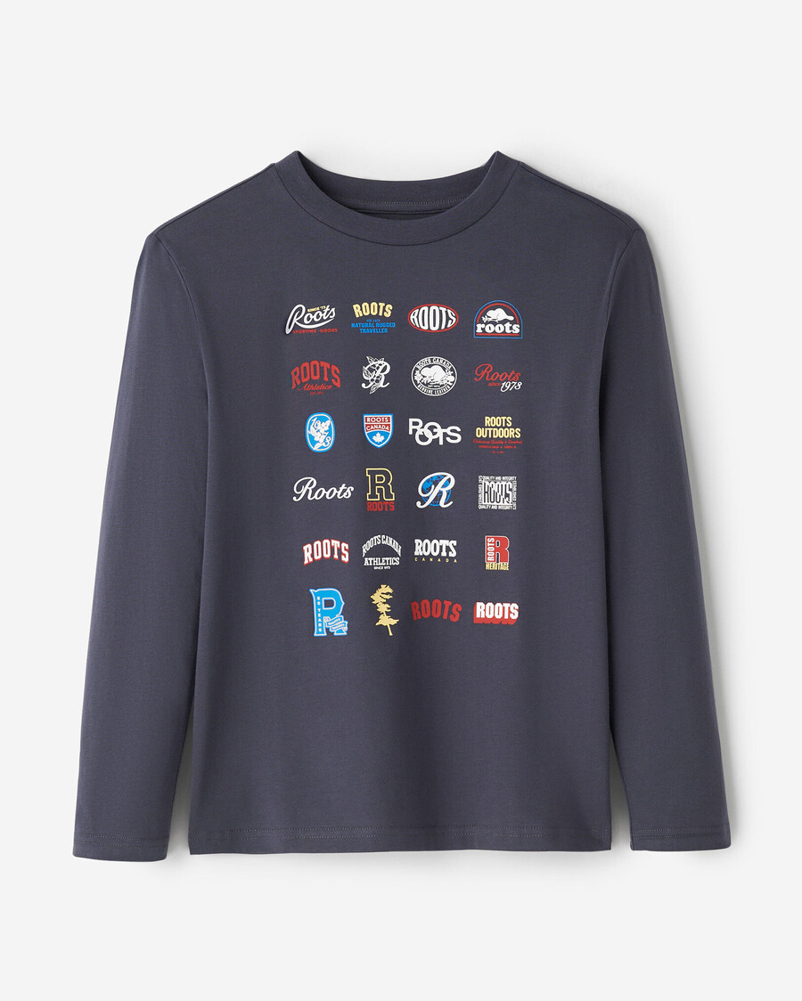 camiseta de manga larga con gráfico de leyendas para niños