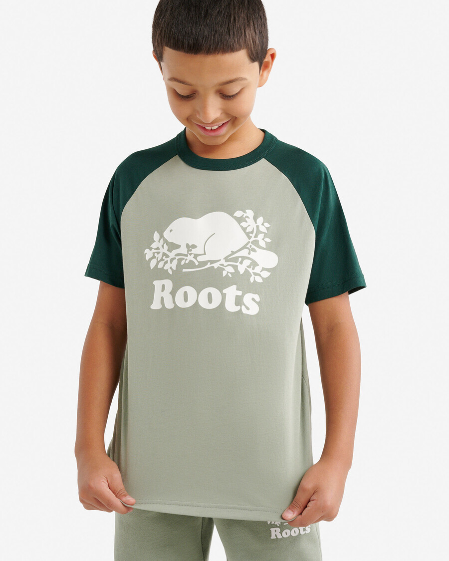 camiseta de béisbol de manga corta para niños cooper