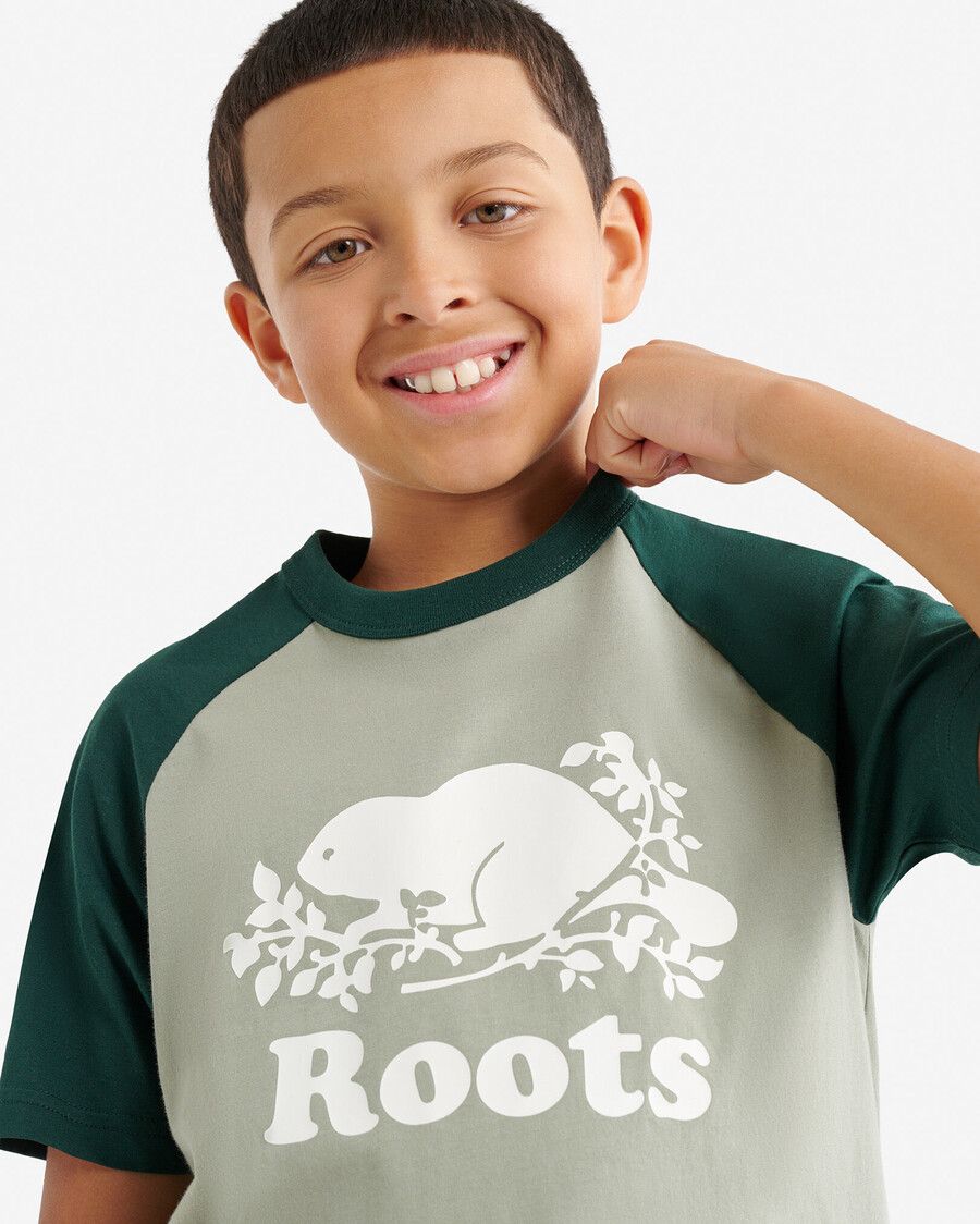 camiseta de béisbol de manga corta para niños cooper