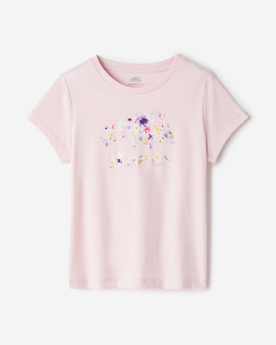 camiseta ajustada petal pop para niños
