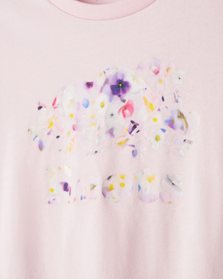 camiseta ajustada petal pop para niños
