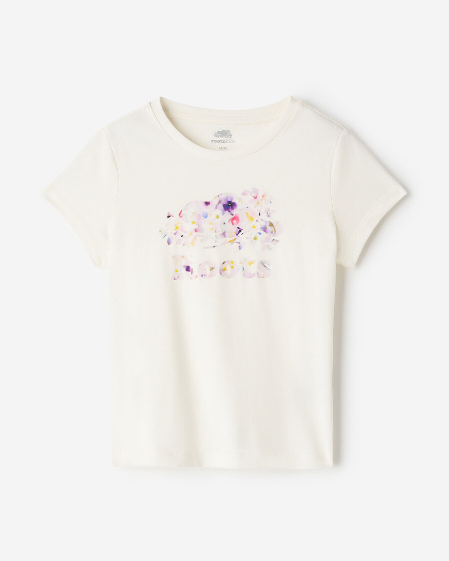 camiseta ajustada petal pop para niños