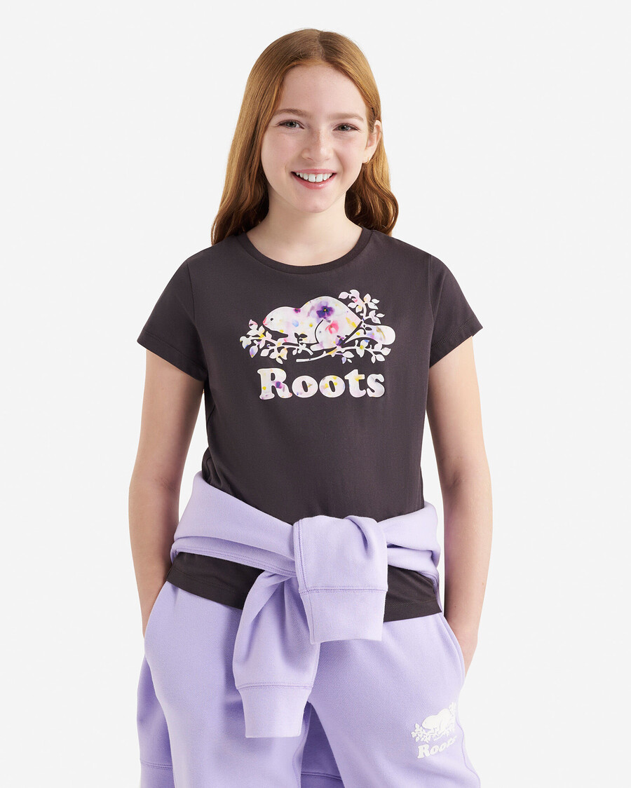 camiseta ajustada petal pop para niños