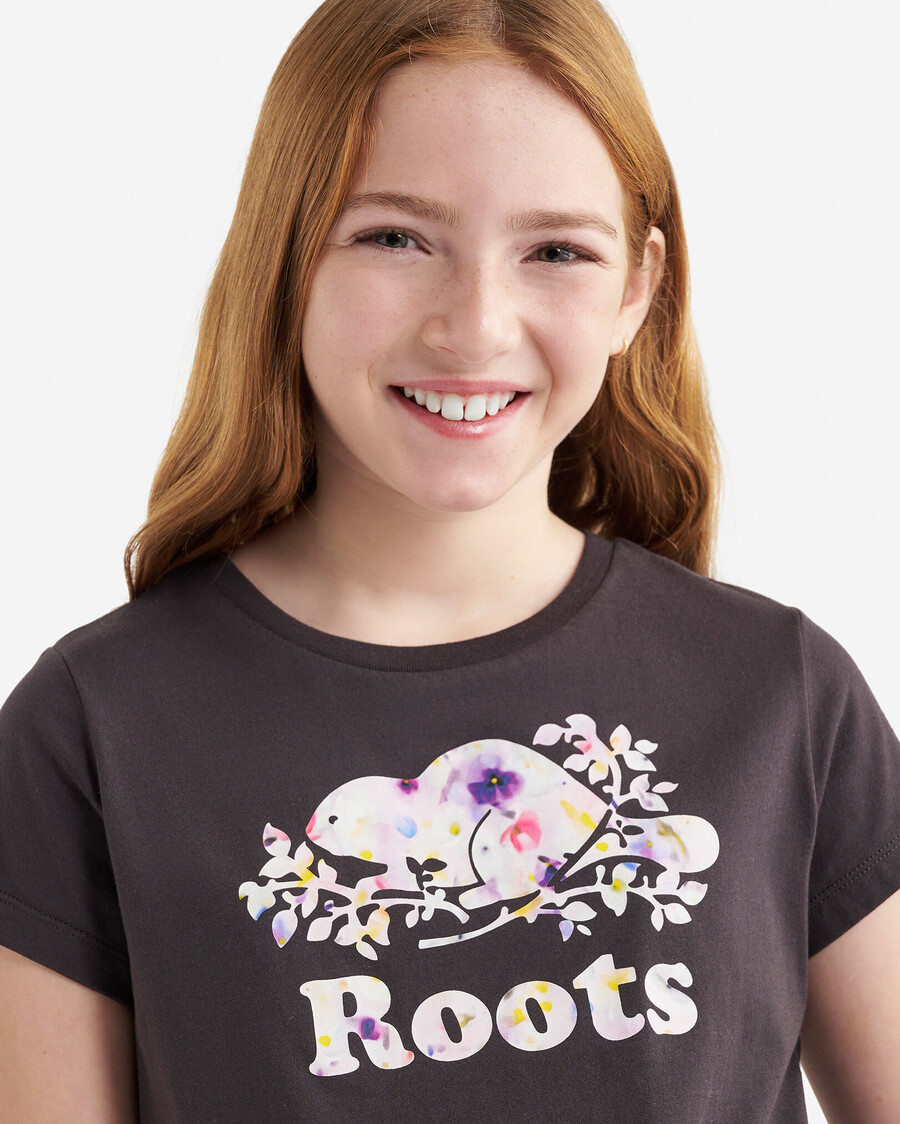 camiseta ajustada petal pop para niños