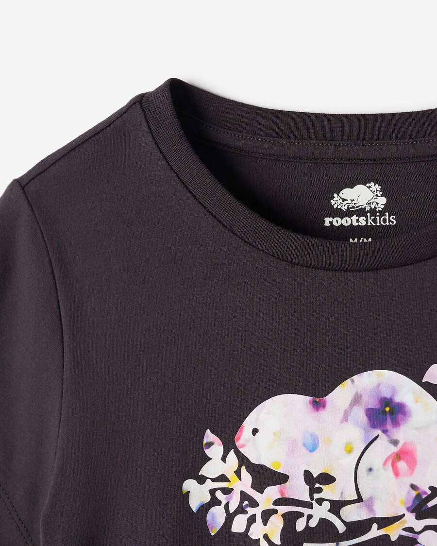 camiseta ajustada petal pop para niños
