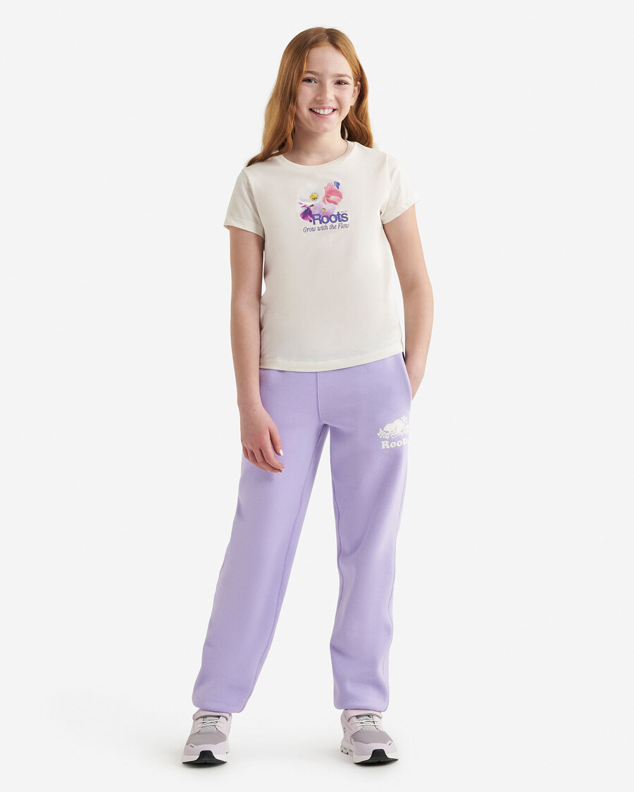 camiseta ajustada petal pop para niños