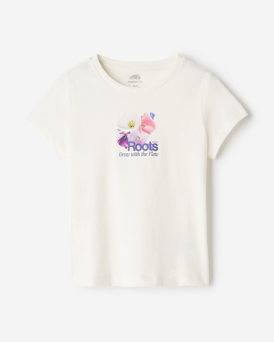 camiseta ajustada petal pop para niños