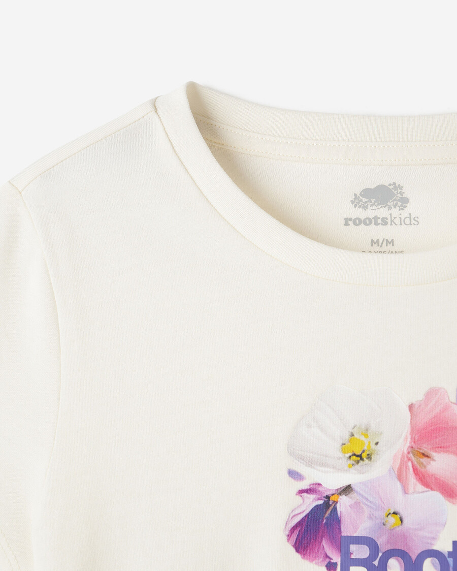 camiseta ajustada petal pop para niños