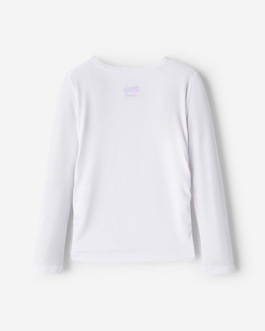 camiseta deportiva ajustada para niñas pequeñas