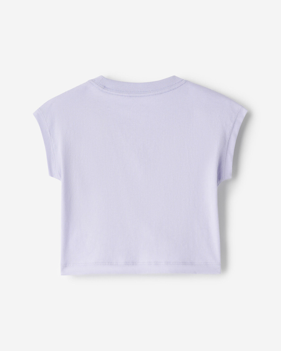 camiseta cuadrada sin mangas para niñas pequeñas