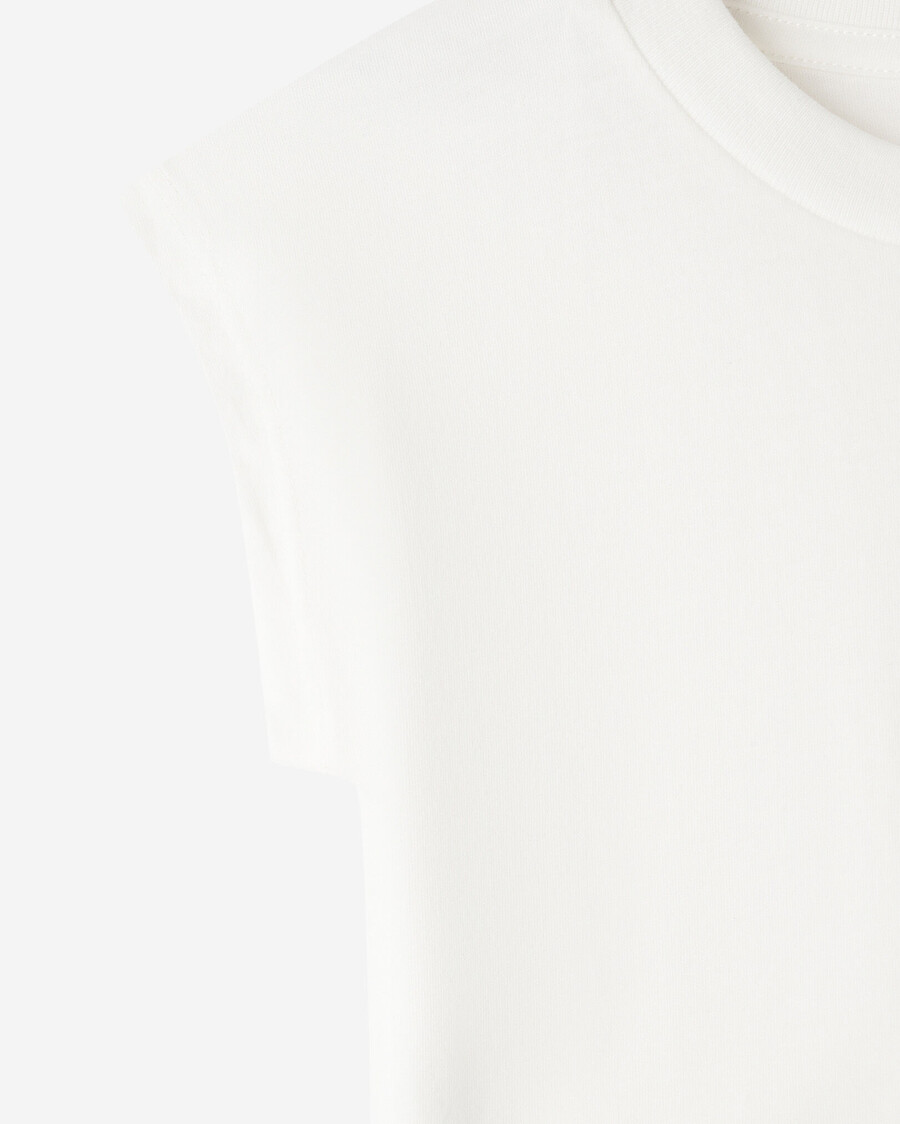 camiseta cuadrada sin mangas para niñas pequeñas