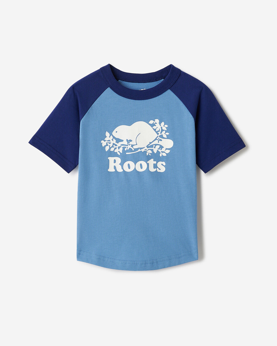 camiseta de béisbol de manga corta para niño pequeño cooper