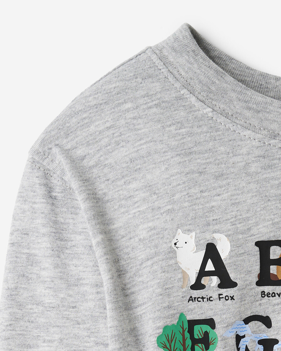 camiseta infantil abc de canadá