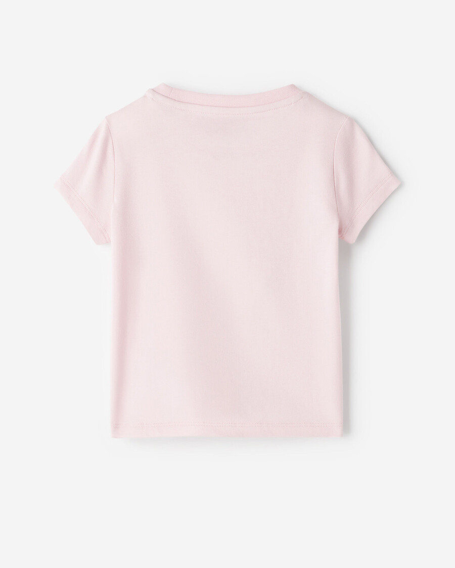 camiseta ajustada con estampado de pétalos para niños pequeños