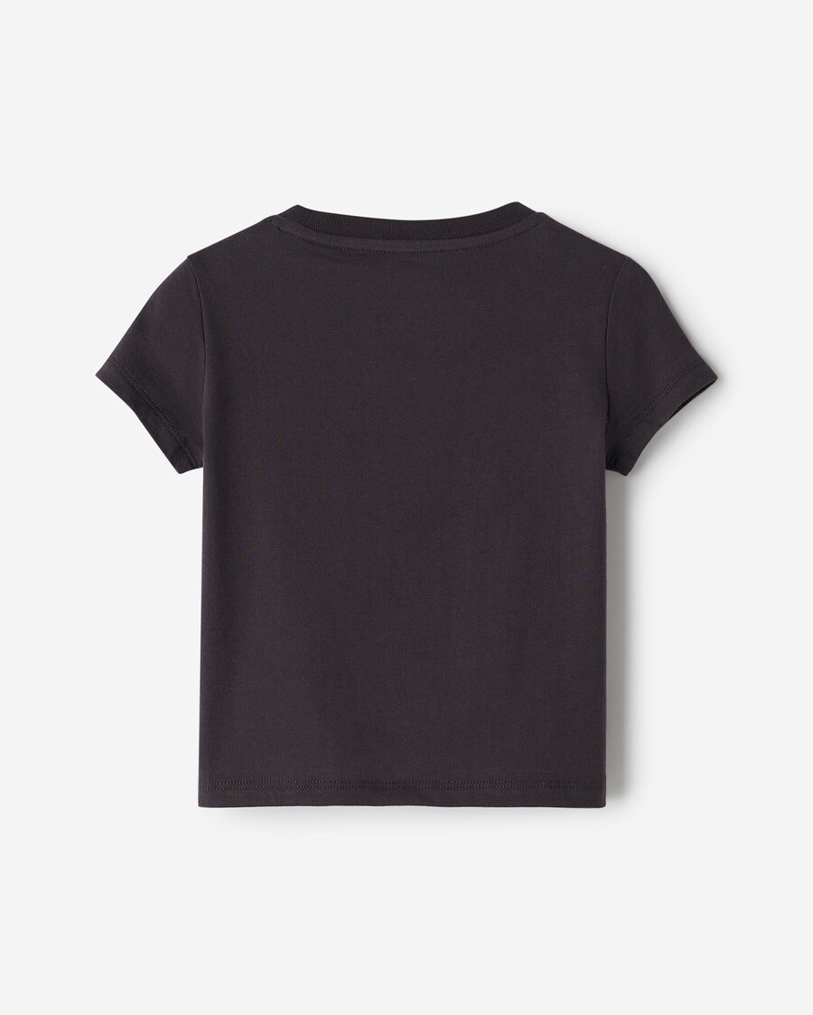 camiseta ajustada con estampado de pétalos para niños pequeños