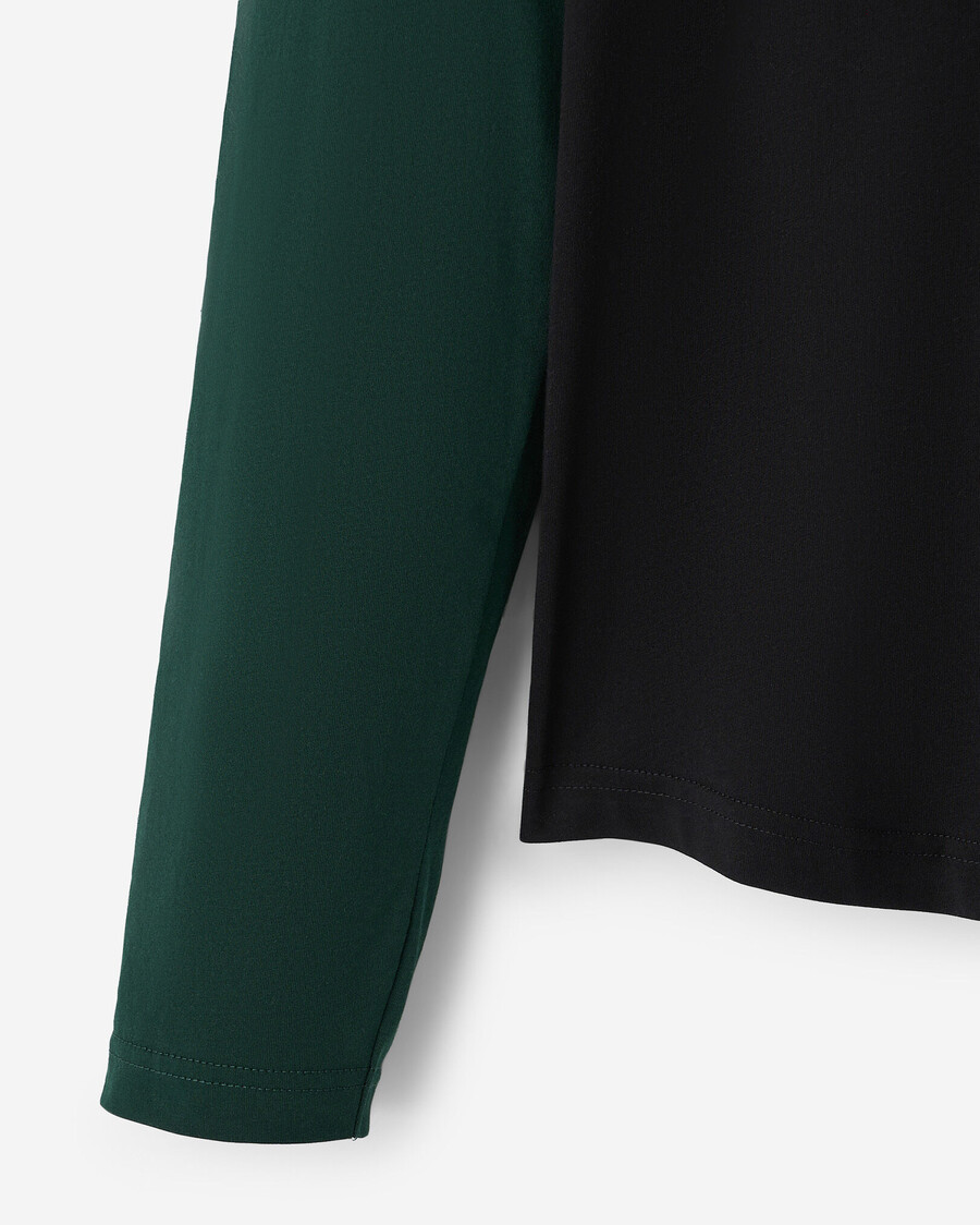 camiseta de manga larga raglán a cuadros cooper para hombre