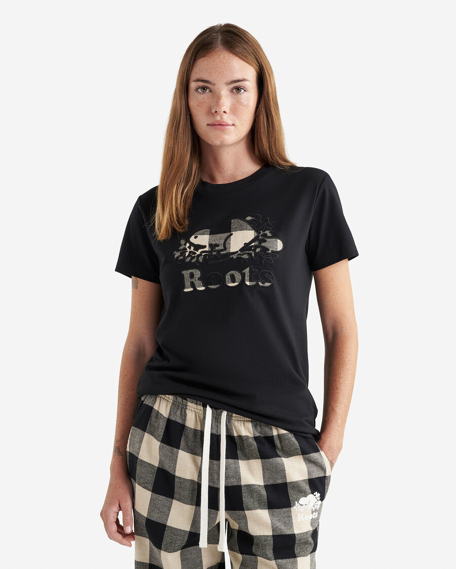 camiseta a cuadros cooper para mujer