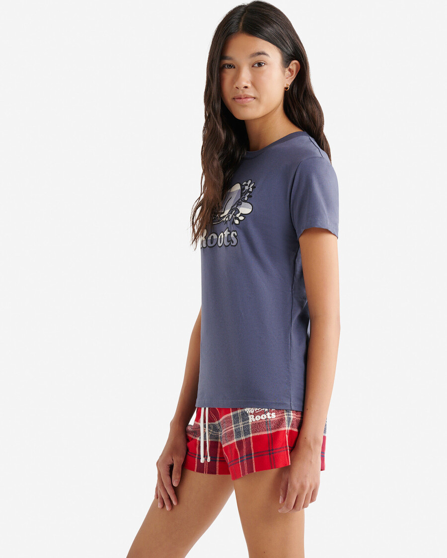 camiseta a cuadros cooper para mujer