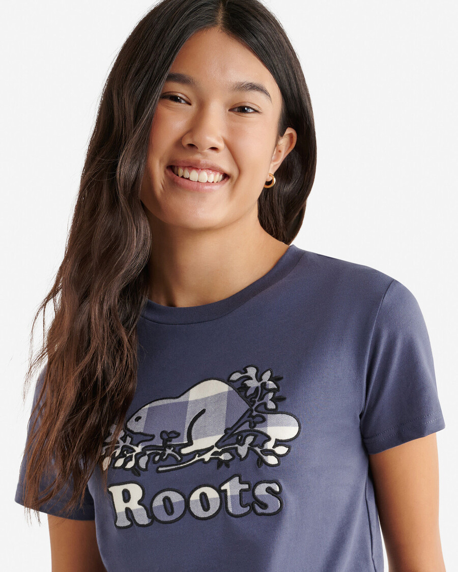 camiseta a cuadros cooper para mujer