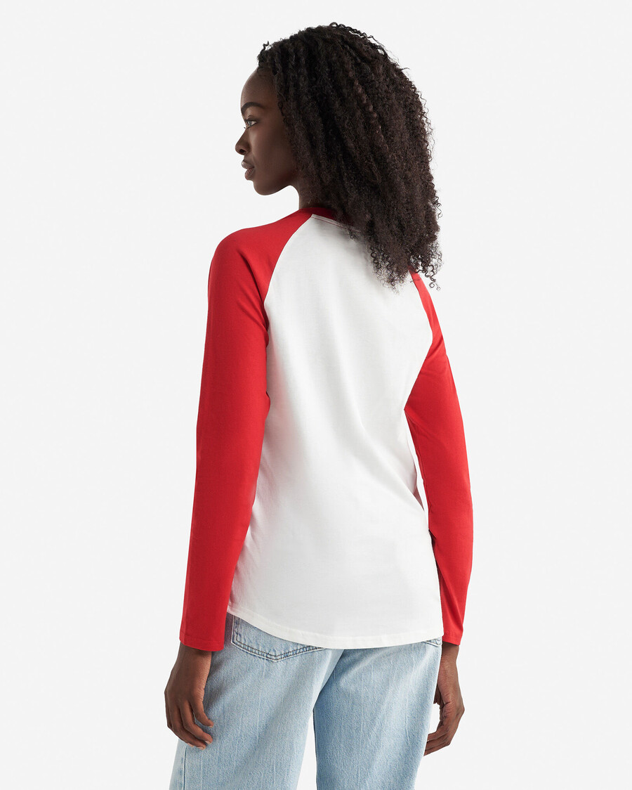 camiseta de manga larga a cuadros cooper para mujer