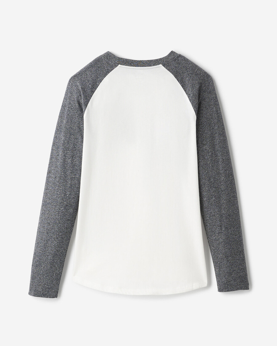 camiseta de manga larga a cuadros cooper para mujer